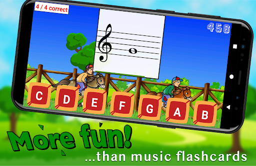 Flashnote Derby- music notes! screenshot 5