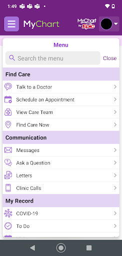Trinity Health MyChart screenshot 5