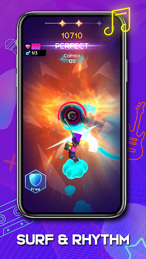 Cyber Surfer : Rhythm Odyssey screenshot 2