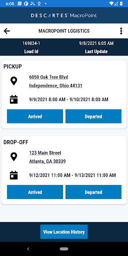MacroPoint for Truckers screenshot 3