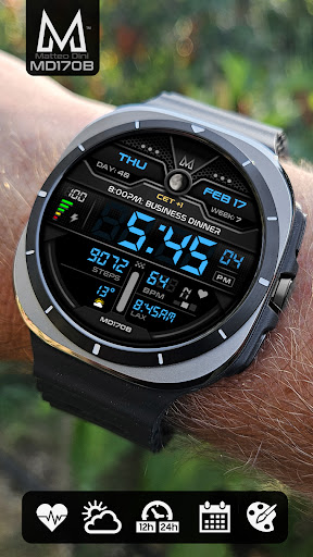 MD170B Digital watch face screenshot 3