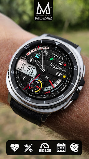 MD242 Hybrid watch face screenshot 2