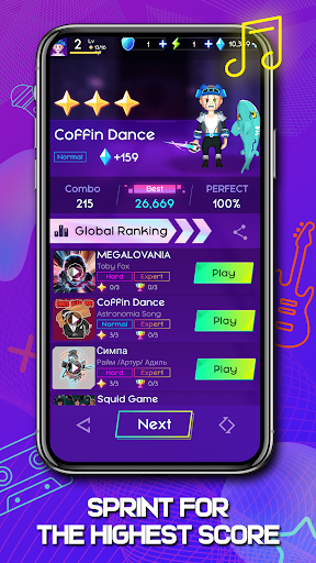 Cyber Surfer : Rhythm Odyssey screenshot 4