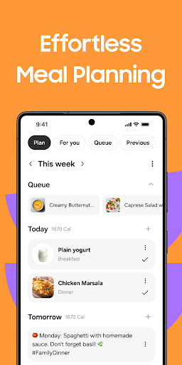 Samsung Food: Meal Planner screenshot 1
