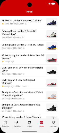 J23 - Jordan Release Dates screenshot 1