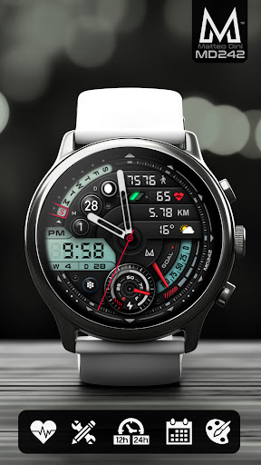 MD242 Hybrid watch face screenshot 1
