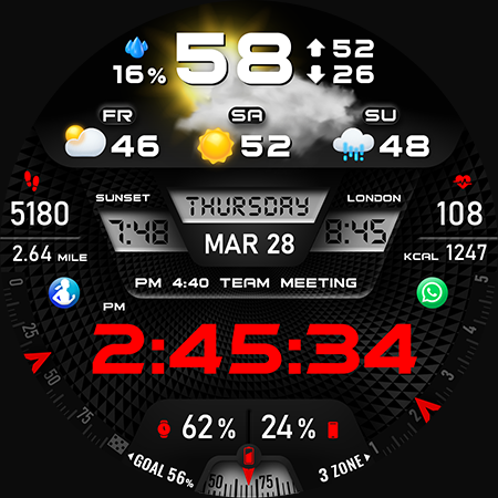 PER27 Digital Watch Face screenshot 30