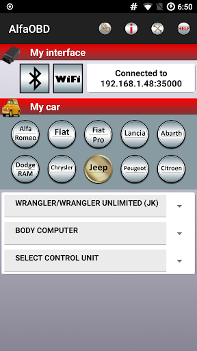 AlfaOBD screenshot 2