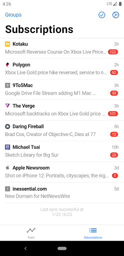 Fluent Reader Lite - RSS Clien screenshot 1