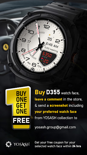 D355 Premium Watch Face screenshot 23