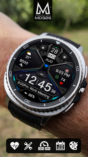 MD326 3D Modern Watch Face screenshot 11