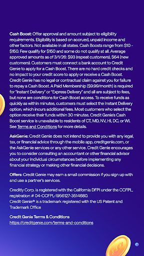 Credit Genie: Get Cash Advance screenshot 5