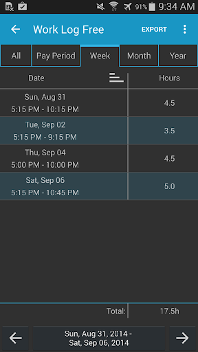 Work Log Pro screenshot 11