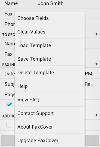 FaxCover Pro Create Cover Page screenshot 3