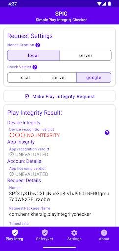 SPIC - Play Integrity Checker screenshot 4