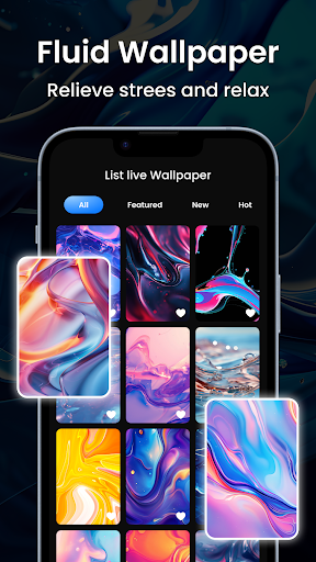 Magic Fluid Live Wallpapers 5D screenshot 5