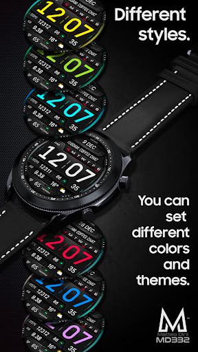 MD332 Digital watch face screenshot 7