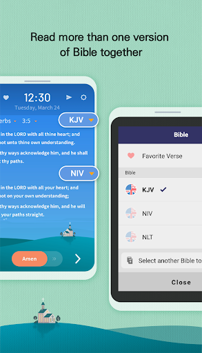 BitBible ENG -Lockscreen+Alarm screenshot 1